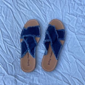 Dirty Laundry Denim Sandals